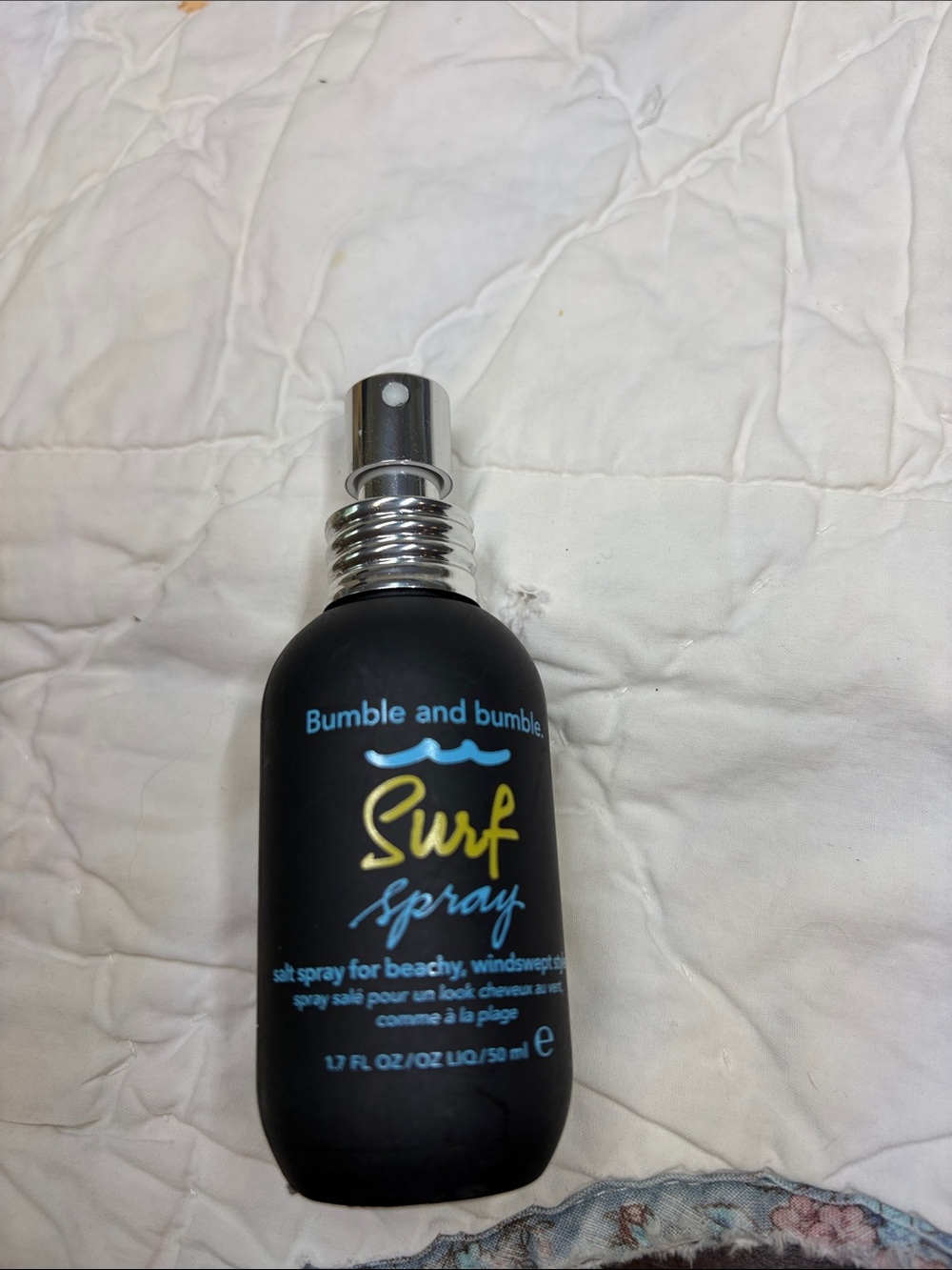Bumble and bumble Surf Spray Bottle - Black with Yellow & Blue Accents